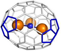 Figura 2. El metal·laful·lerè endoèdric Y3N@(22010)C2-C78.